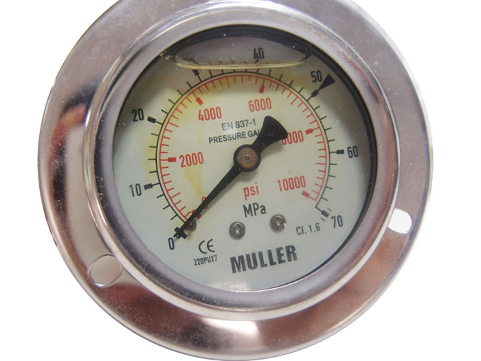 德國MULLER壓力表250MPA