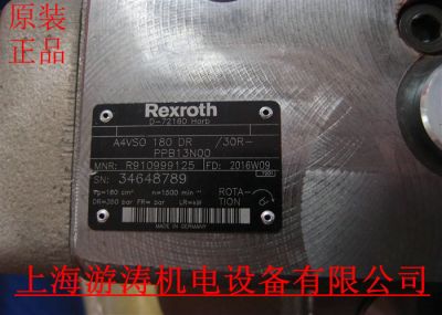 原裝進(jìn)口力士樂柱塞泵A4VSO180DR30R-PPB13N00 